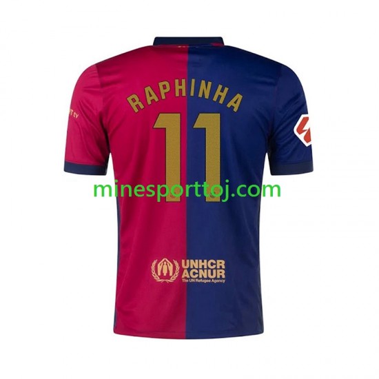 FC Barcelona RAPHINHA 11 Herre Hjemmebane Fodboldtrøje 2024-2025 Lange Ærmer