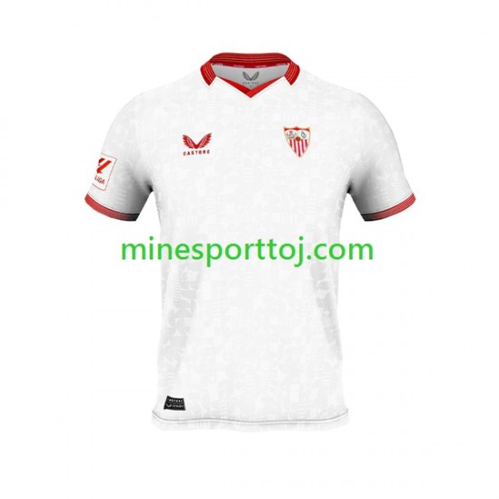 Sevilla FC Herre Hjemmebane Fodboldtrøje 2023-2024 Lange Ærmer
