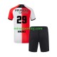 Feyenoord Rotterdam Santiago Gimenez 29 Børne Hjemmebane Fodboldtrøje 2024-2025 Lange Ærmer