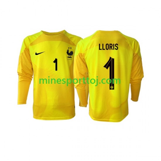 Frankrig Målmand Hugo Lloris 1 Herre Tredje Fodboldtrøje VM 2022 med Korte Ærmer