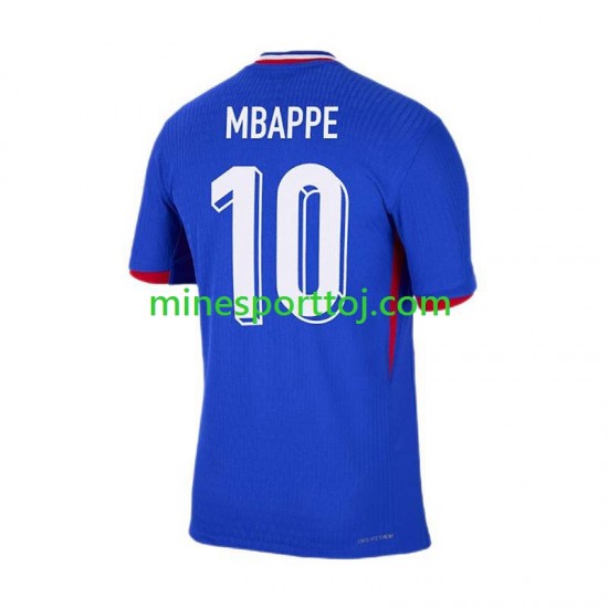 Frankrig Kylian Mbappe 10 Euro 2024 Herre Hjemmebane Fodboldtrøje Lange Ærmer