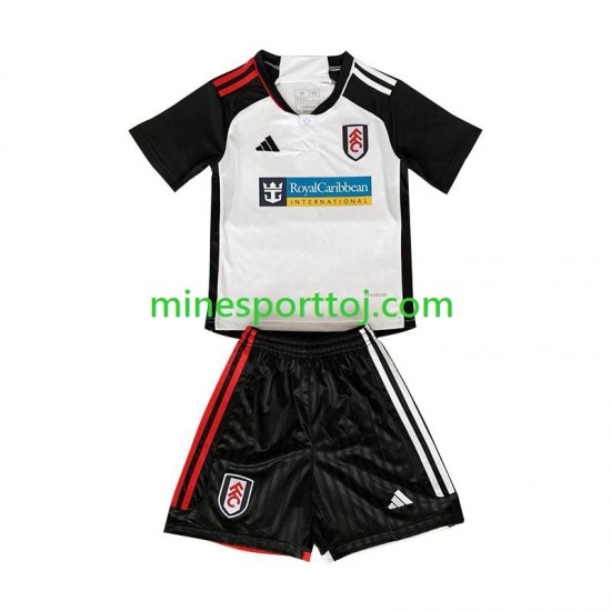Fulham Børne Hjemmebane Fodboldtrøje 2023-2024 Lange Ærmer Fulham Børne Hjemmebane Fodboldtrøje 2023-2024 Lange Ærmer