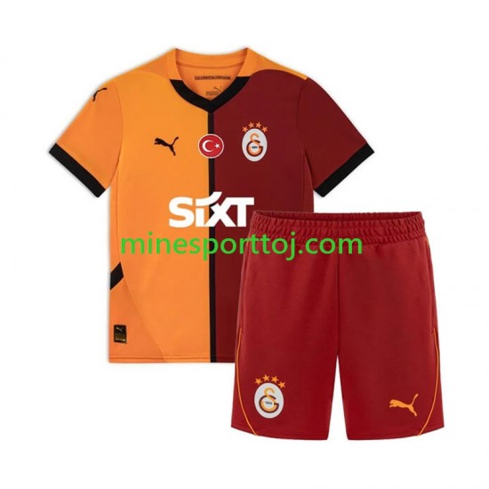 Galatasaray Børne Hjemmebane Fodboldtrøje 2024-2025 Lange Ærmer