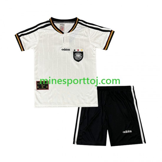 Tyskland 1996 Børne Retro Hjemmebane Fodboldtrøje Lange Ærmer
