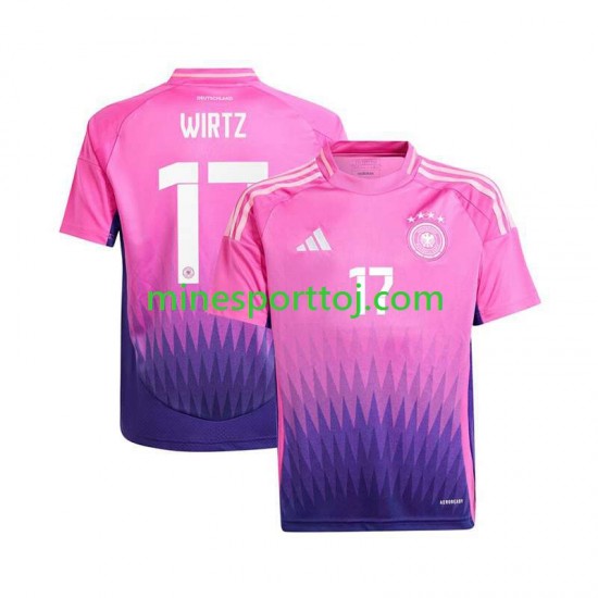 Tyskland Florian Wirtz 17 Euro 2024 Herre Udebane Fodboldtrøje Lange Ærmer Tyskland Florian Wirtz 17 Euro 2024 Herre Udebane Fodboldtrøje Lange Ærmer