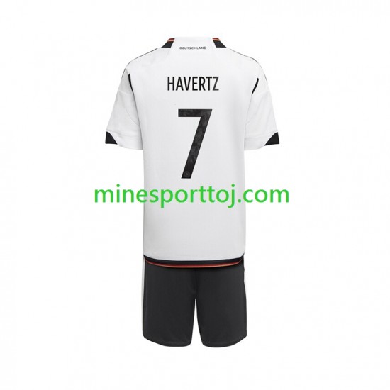 Tyskland Havertz 7 Børne Hjemmebane Fodboldtrøje VM 2022 Lange Ærmer