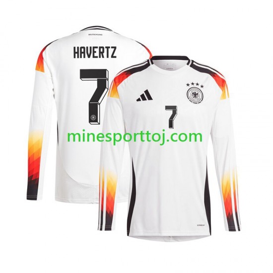 Tyskland Havertz 7 Euro 2024 Herre Hjemmebane Fodboldtrøje med Korte Ærmer