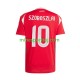 Ungarn Dominik Szoboszlai 10 Euro 2024 Herre Hjemmebane Rød Fodboldtrøje Lange Ærmer Ungarn Dominik Szoboszlai 10 Euro 2024 Herre Hjemmebane Rød Fodboldtrøje Lange Ærmer