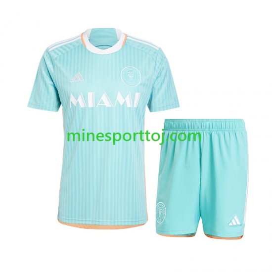 Inter Miami Børne Tredje Fodboldtrøje 2024-2025 Lange Ærmer