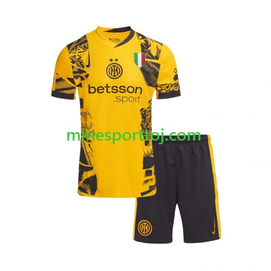 Inter Milan Børne Tredje Fodboldtrøje 2024-2025 Lange Ærmer Inter Milan Børne Tredje Fodboldtrøje 2024-2025 Lange Ærmer