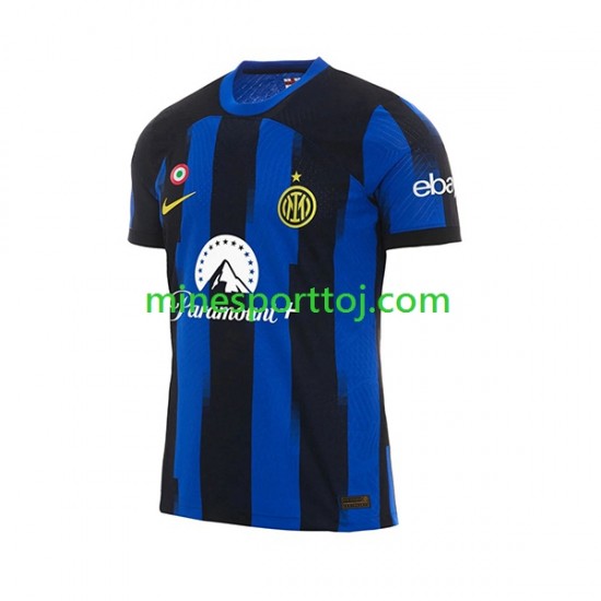Inter Milan Herre Hjemmebane Fodboldtrøje 2023-2024 Lange Ærmer