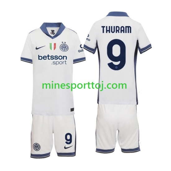 Inter Milan Marcus Thuram 9 Børne Udebane Fodboldtrøje 2024-2025 Lange Ærmer