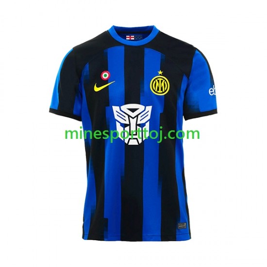 Inter Milan Transformers Herre Hjemmebane Fodboldtrøje 2023-2024 Lange Ærmer