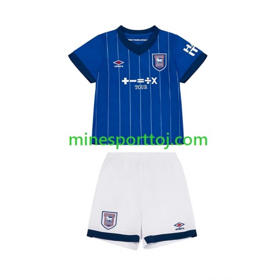 Ipswich Town Børne Hjemmebane Fodboldtrøje 2024-2025 Lange Ærmer