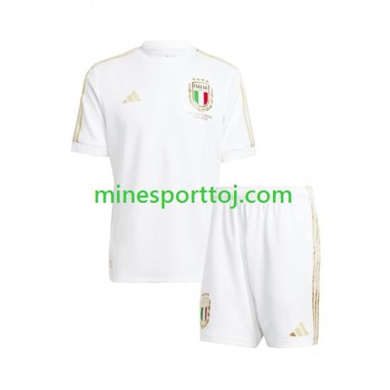 Italien 2023 Anniversary Børne Hjemmebane Fodboldtrøje Lange Ærmer