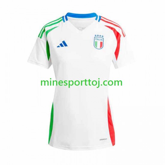 Italien Euro 2024 Kvinder Udebane Fodboldtrøje Lange Ærmer