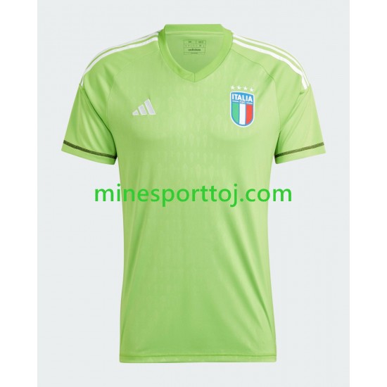 Italien Målmand Football Jersey 2023 Mens Hjemmebane Lange Ærmer
