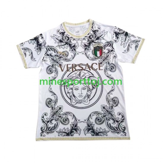 Italien Versace Herre Hvid Fodboldtrøje 2023-2024 Lange Ærmer Italien Versace Herre Hvid Fodboldtrøje 2023-2024 Lange Ærmer