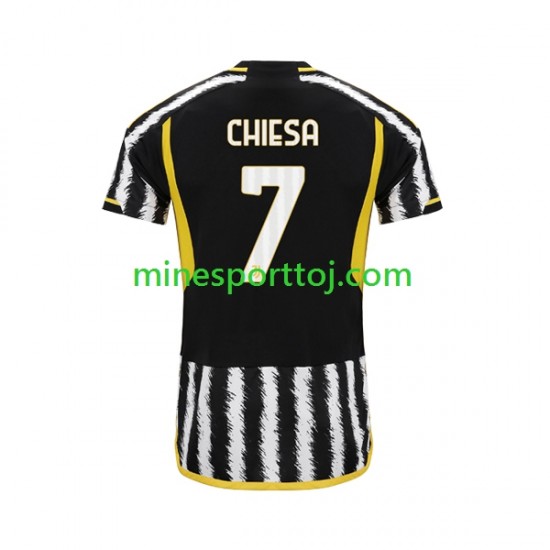 Juventus Federico Chiesa 7 Herre Hjemmebane Fodboldtrøje 2023-2024 Lange Ærmer