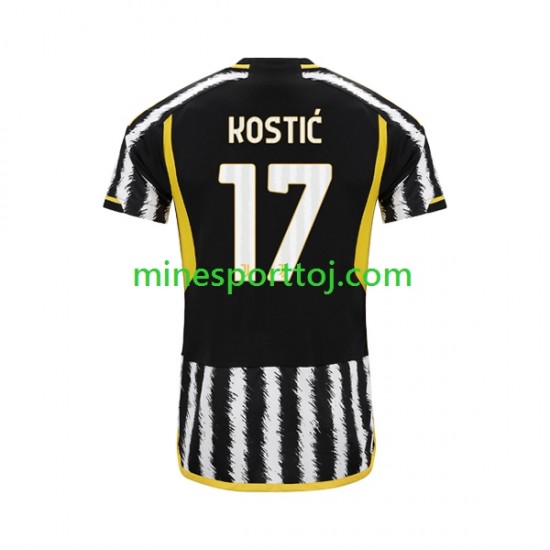 Juventus Filip Kostic 17 Herre Hjemmebane Fodboldtrøje 2023-2024 Lange Ærmer