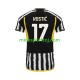 Juventus Filip Kostic 17 Herre Hjemmebane Fodboldtrøje 2023-2024 Lange Ærmer