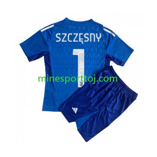 Juventus Målmand Wojciech Szczesny 1 Børne Hjemmebane Fodboldtrøje 2023-2024 Lange Ærmer