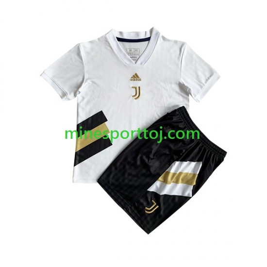 Juventus Icon Børne Retro Hjemmebane Fodboldtrøje 2022-2023 Lange Ærmer