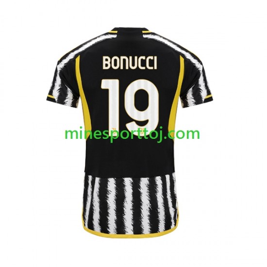 Juventus Leonardo Bonucci 19 Herre Hjemmebane Fodboldtrøje 2023-2024 Lange Ærmer