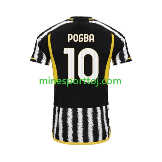 Juventus Paul Pogba 10 Herre Hjemmebane Fodboldtrøje 2023-2024 Lange Ærmer