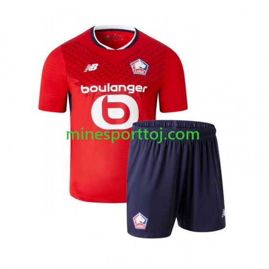LOSC Lille Børne Hjemmebane Fodboldtrøje 2024-2025 Lange Ærmer