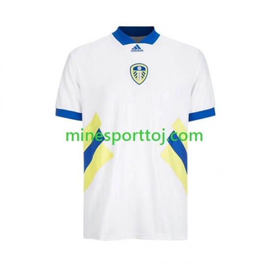 Leeds United Icon Herre Retro Hjemmebane Fodboldtrøje 2022-2023 Lange Ærmer