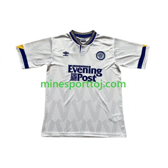 Leeds United 1991-1992 Herre Retro Hjemmebane Fodboldtrøje Lange Ærmer