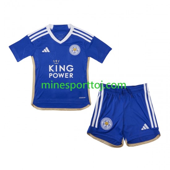 Leicester City Børne Hjemmebane Fodboldtrøje 2023-2024 Lange Ærmer