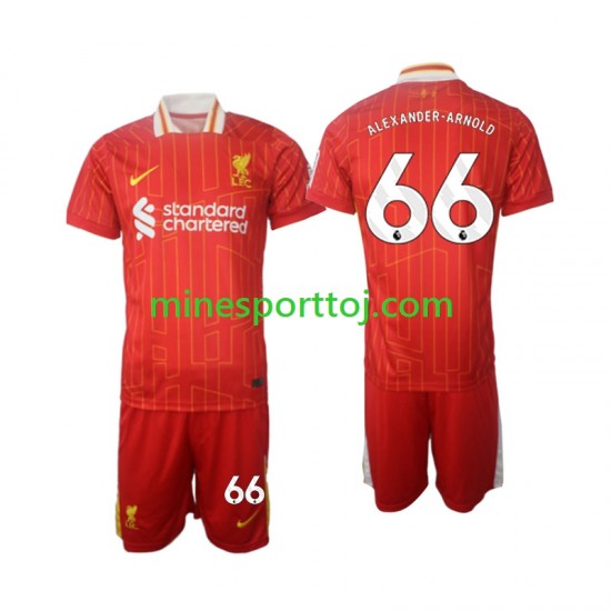Liverpool Alexander-Arnold 66 Børne Hjemmebane Fodboldtrøje 2024-2025 Lange Ærmer