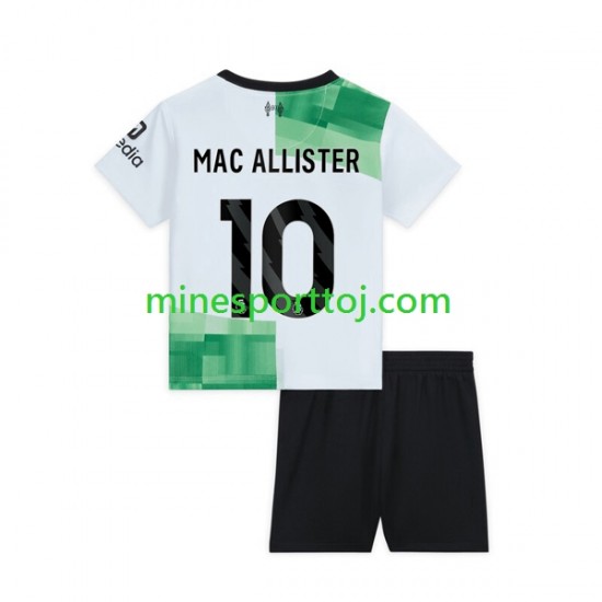 Liverpool Alexis Mac Allister 10 Børne Udebane Fodboldtrøje 2023-2024 Lange Ærmer