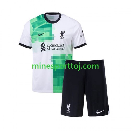 Liverpool Børne Udebane Fodboldtrøje 2023-2024 Lange Ærmer