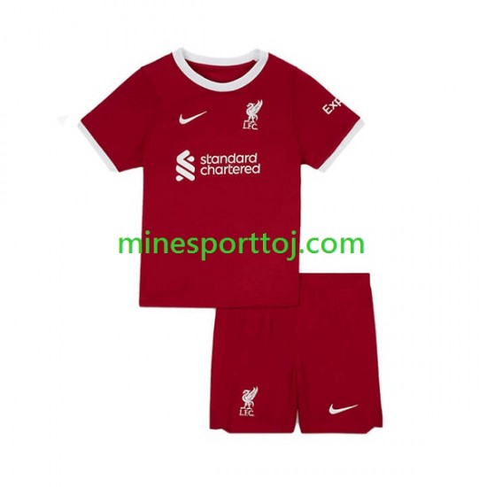 Liverpool Børne Hjemmebane Fodboldtrøje 2023-2024 Lange Ærmer Liverpool Børne Hjemmebane Fodboldtrøje 2023-2024 Lange Ærmer