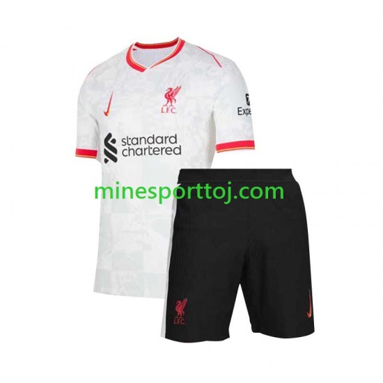 Liverpool Børne Tredje Fodboldtrøje 2024-2025 Lange Ærmer