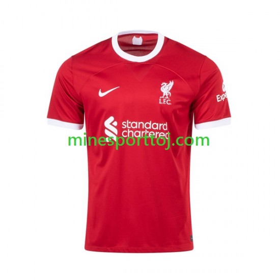 Liverpool Darwin Nunez 9 Herre Hjemmebane Fodboldtrøje 2023-2024 Lange Ærmer