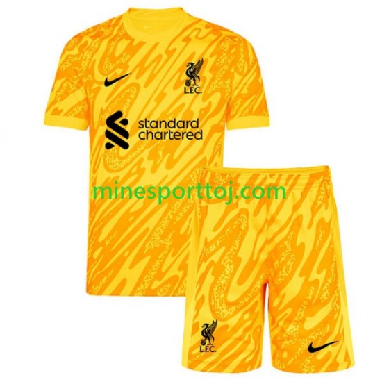 Liverpool Målmand Børne Fjerde Fodboldtrøje 2024-2025 Lange Ærmer