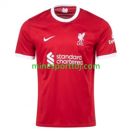 Liverpool Luis Diaz 23 Herre Hjemmebane Fodboldtrøje 2023-2024 Lange Ærmer