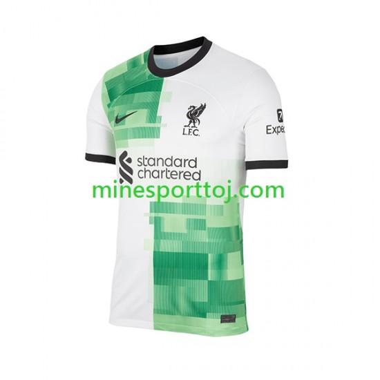 Liverpool Luis Diaz 7 Herre Udebane Fodboldtrøje 2023-2024 Lange Ærmer