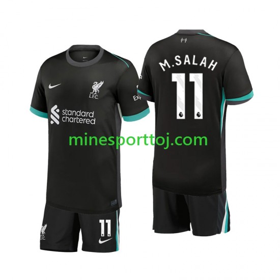 Liverpool M.Salah 11 Børne Udebane Fodboldtrøje 2024-2025 Lange Ærmer
