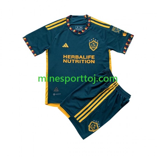 Los Angeles Galaxy Børne Udebane Fodboldtrøje 2023-2024 Lange Ærmer