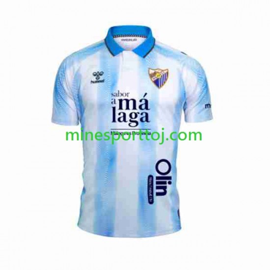 Málaga CF Herre Hjemmebane Fodboldtrøje 2023-2024 Lange Ærmer