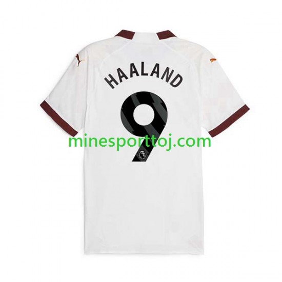 Manchester City Erling Haaland 9 Herre Udebane Fodboldtrøje 2023-2024 Lange Ærmer
