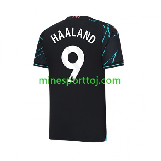 Manchester City Erling Haaland 9 Herre Tredje Fodboldtrøje 2023-2024 Lange Ærmer