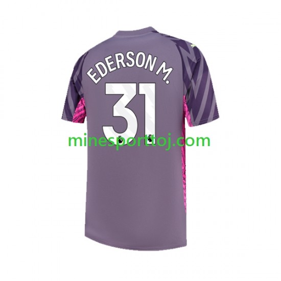 Manchester City Målmand Ederson Moraes 31 Herre Udebane Fodboldtrøje 2023-2024 Lange Ærmer