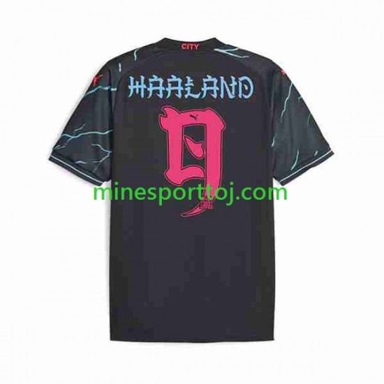 Japan Manchester City Haaland 9 ese Tour Printing Herre Tredje Fodboldtrøje 2023-2024 Lange Ærmer