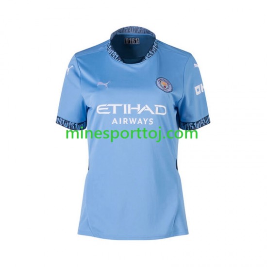 Manchester City Kvinder Hjemmebane Fodboldtrøje 2024-2025 Lange Ærmer
